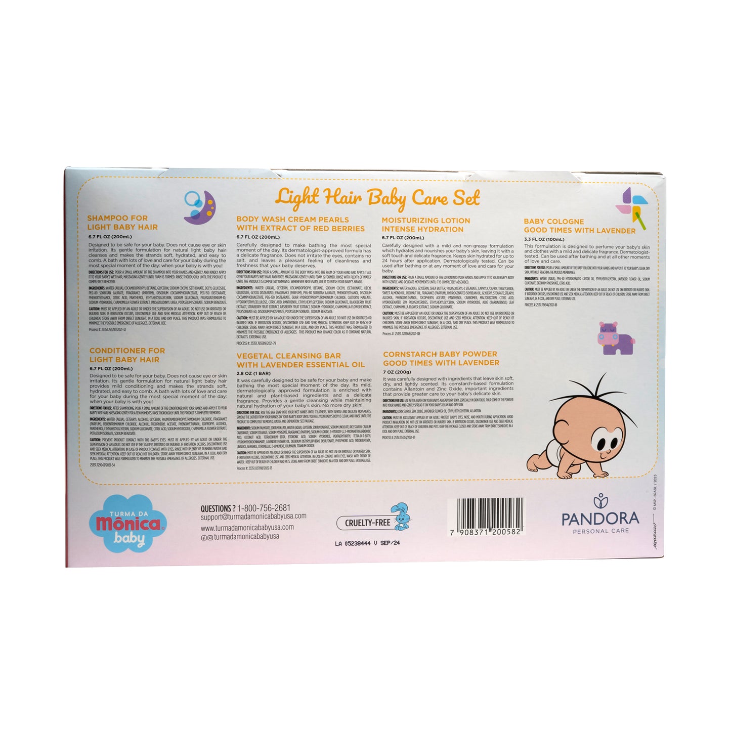 Light Hair Baby Care Set